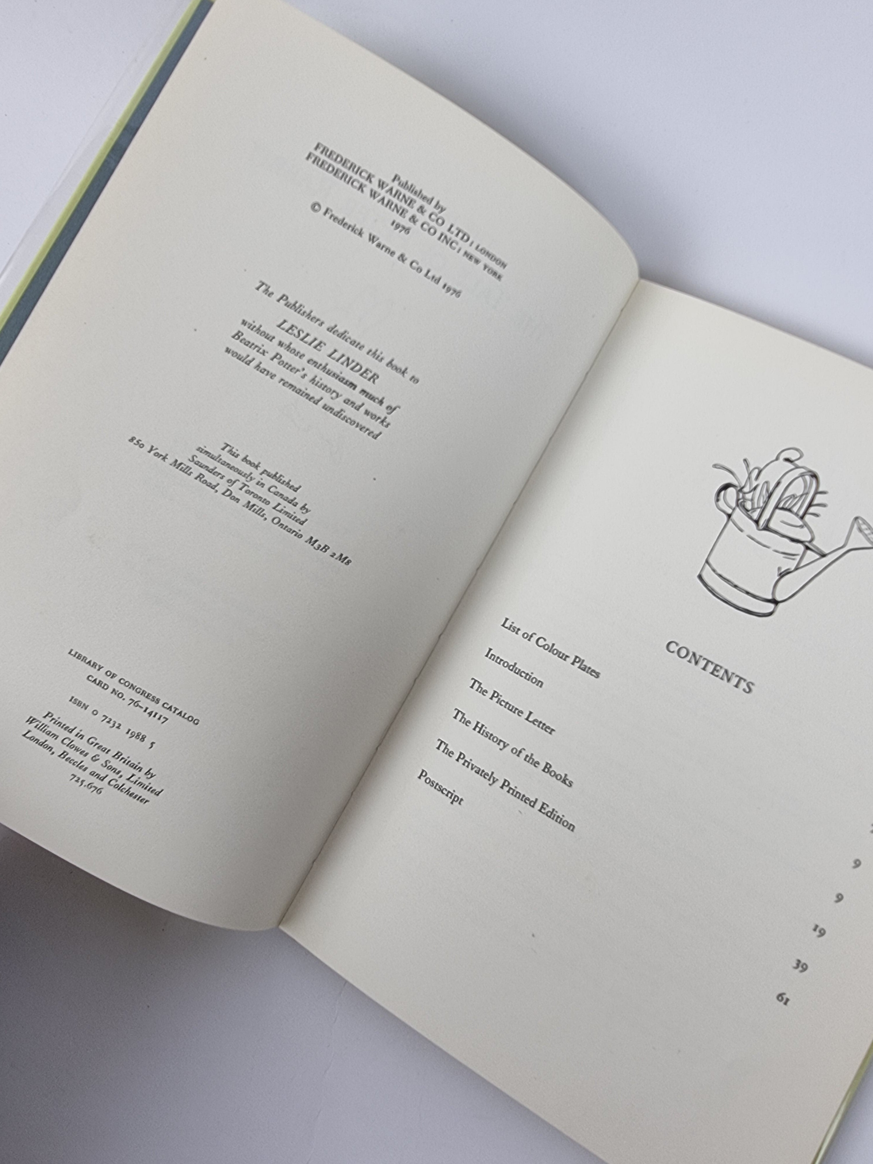 The History of The Tale of Peter Rabbit, Leslie Linder — 1st Edition