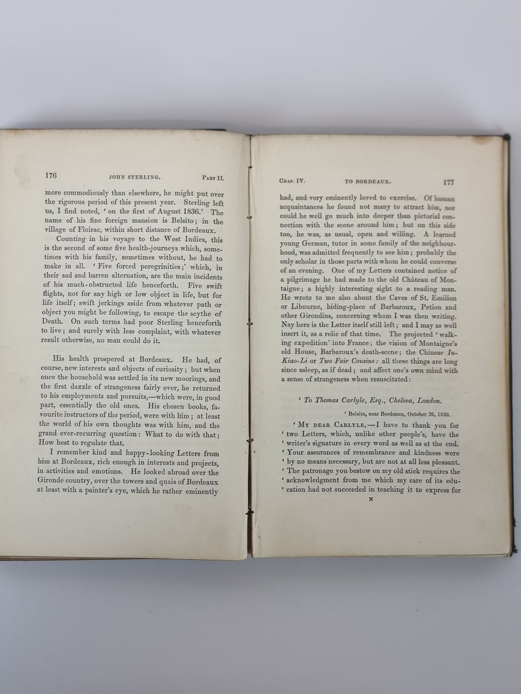 The Life of John Sterling, Thomas Carlyle — 1st Edition