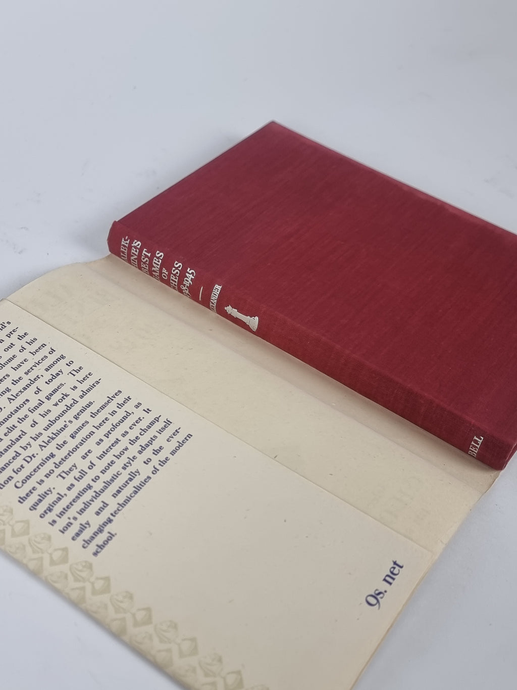 Alekhine's Best Games of Chess: 1938 - 1945, C.H.O' D. Alexander — 1st Edition