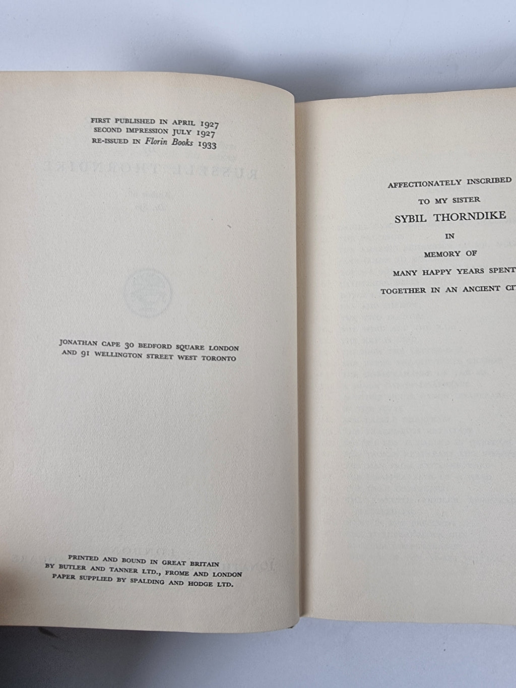 The Slype, Russell Thorndike — 2nd Edition