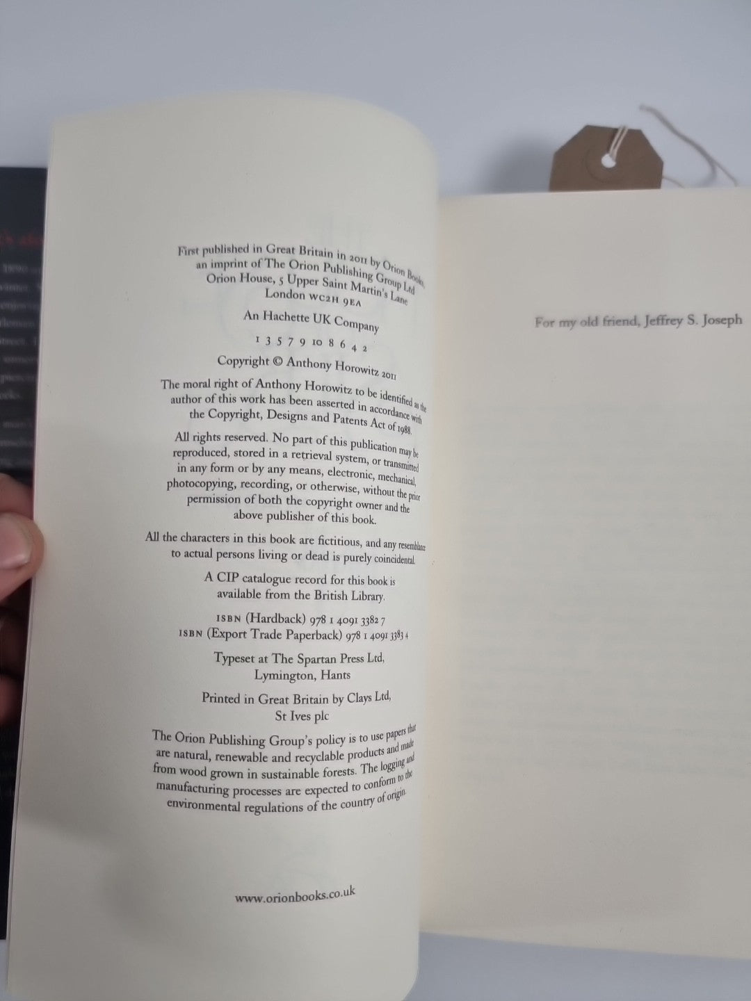 *Signed 1st Ed* ANTHONY HOROWITZ 'The House of Silk'  NEW & free Post