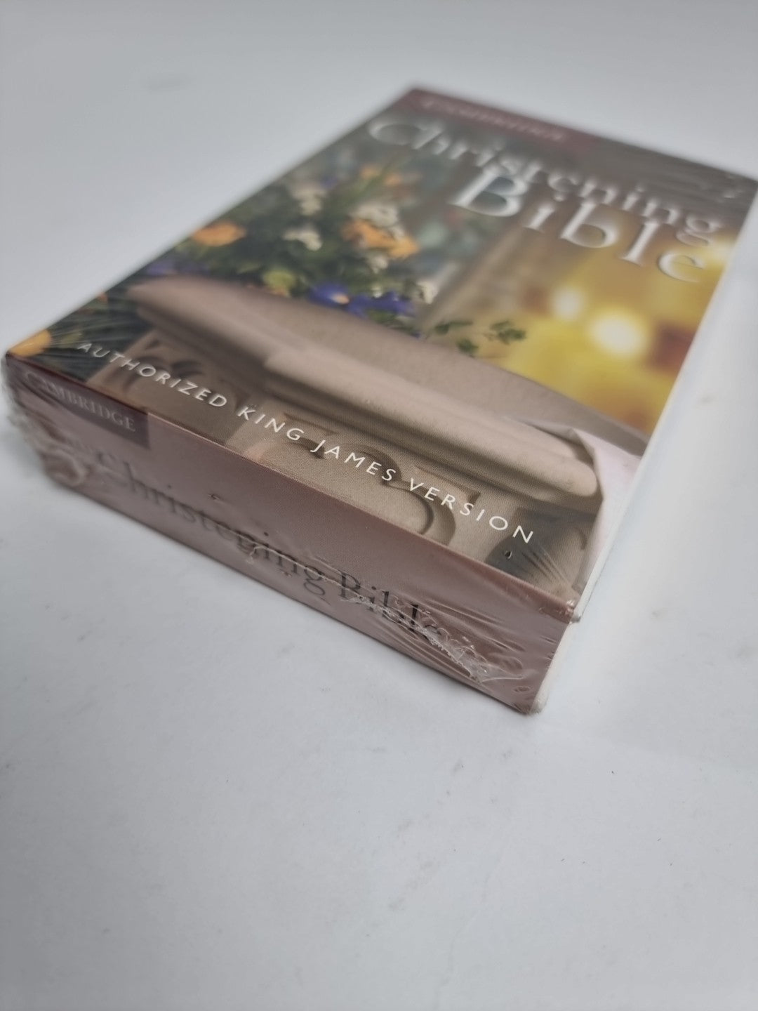 KJV Christening Bible, Ruby Text Edition, White New Free Tracked Delivery