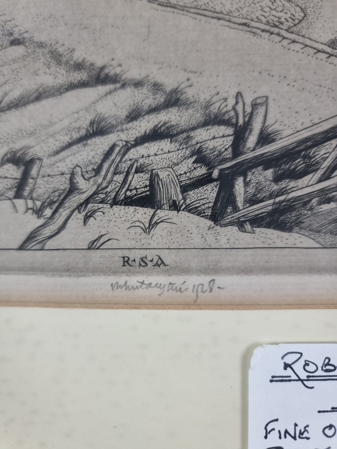 Robert Sargent Austin Signed And Dated Engraving 1928