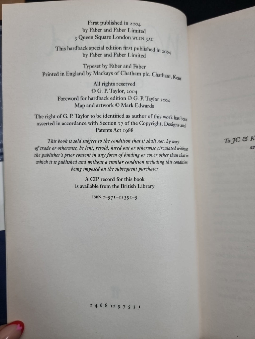 Wormwood (Special Edition) by G P Taylor (SPECIAL EDITION) SIGNED 1ST EDITION