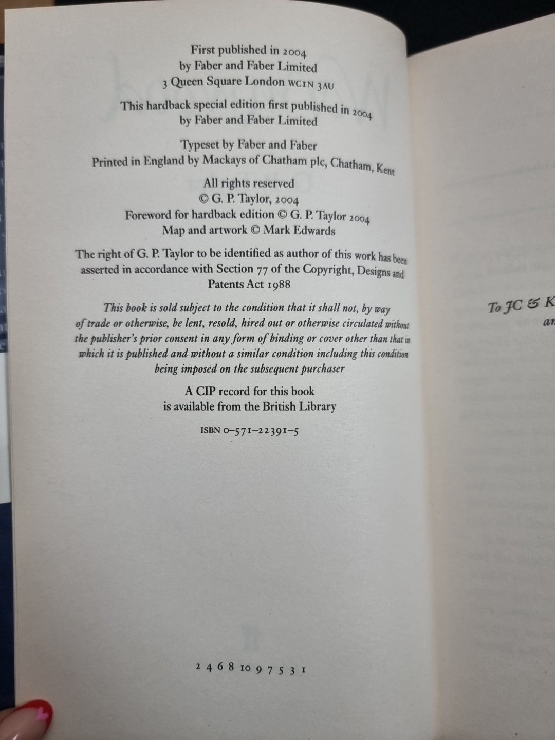 Wormwood (Special Edition) by G P Taylor (SPECIAL EDITION) SIGNED 1ST EDITION