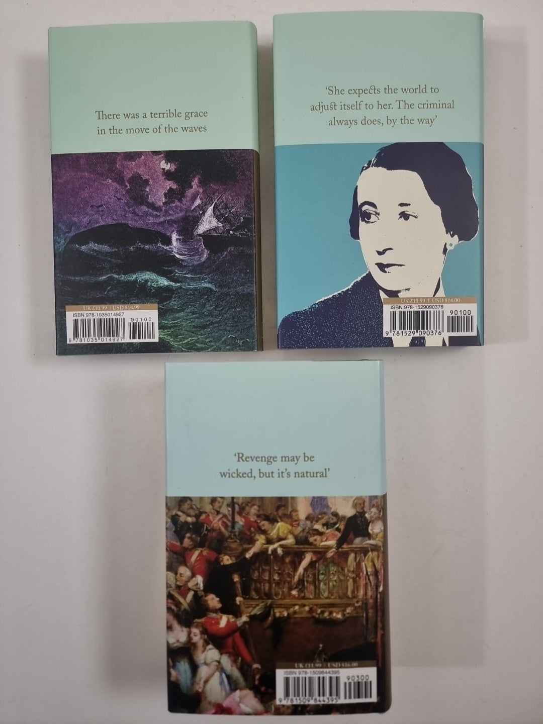 Vanity Fair: W Thackeray. The franchise Affair:J Tey. Classics Stories: H Sander