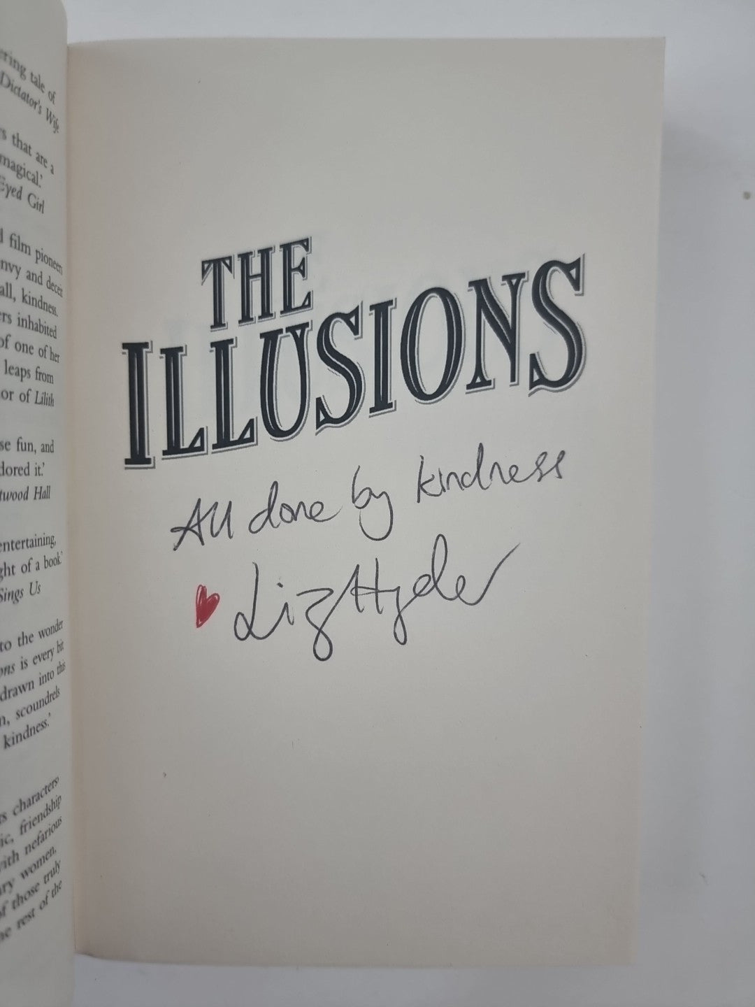 The Illusions Signed, Brand New,