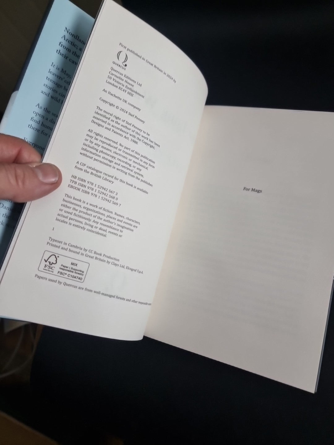 The Long Water by Stef Penney- First Edition - 