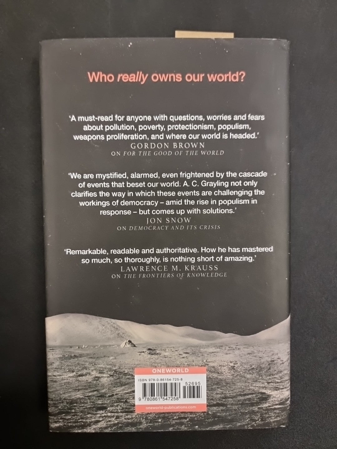 Who Owns the Moon?  A. C. Grayling 