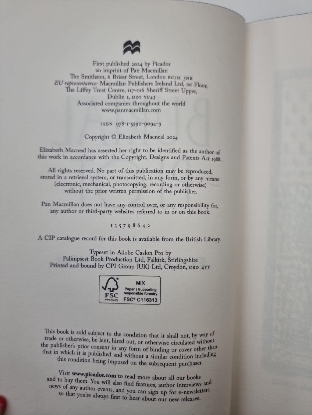 The Burial Plot - Elizabeth Macneal - SIGNED First Edition 