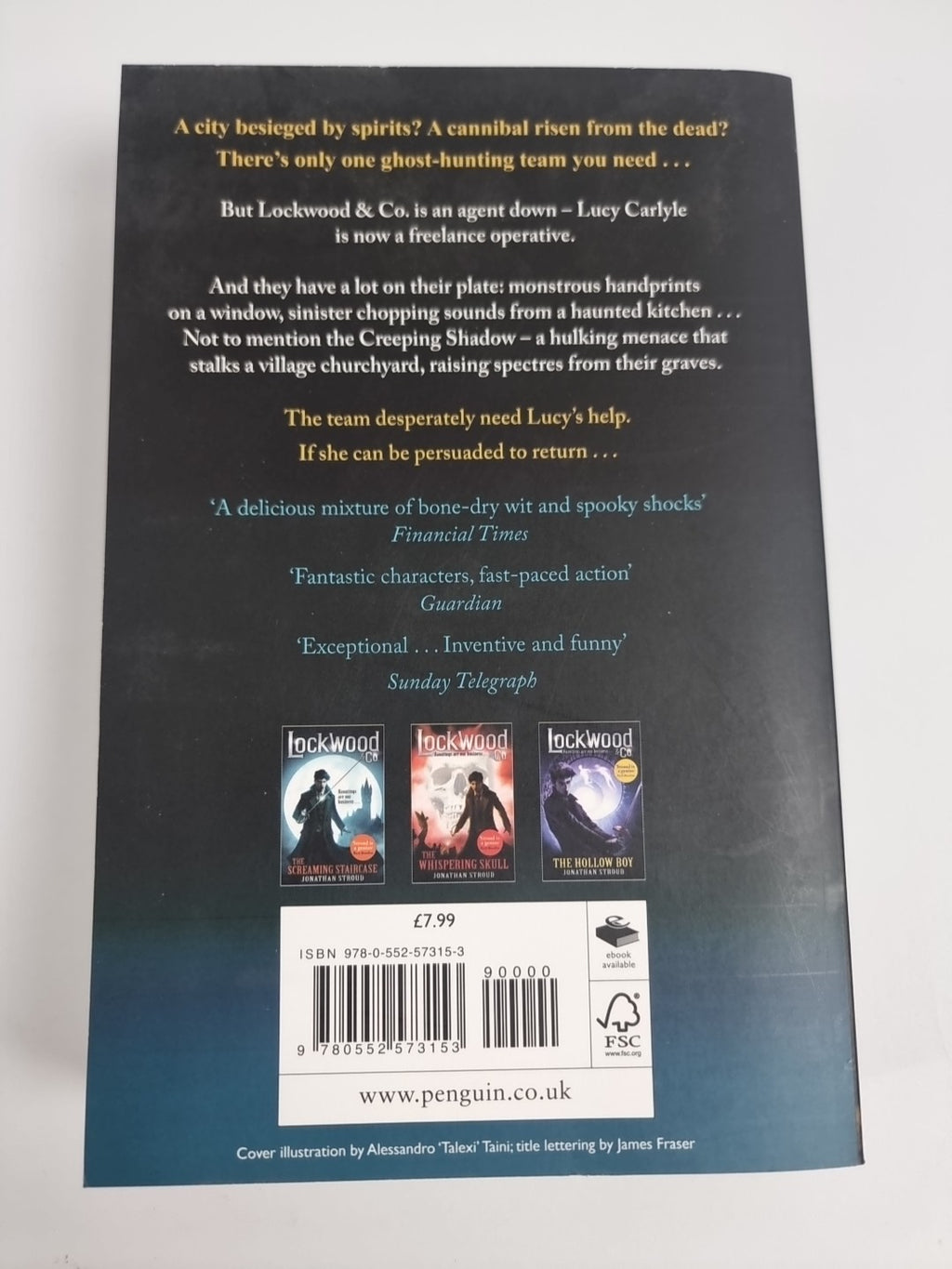 Lockwood & Co: The Creeping Shadow by Jonathan Stroud Free tracked delivery New