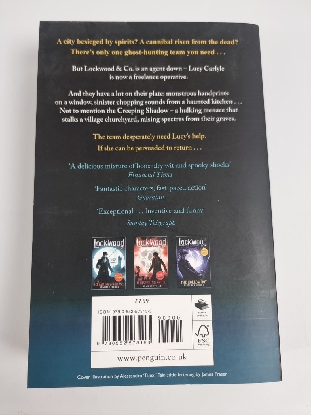 Lockwood & Co: The Creeping Shadow by Jonathan Stroud Free tracked delivery New