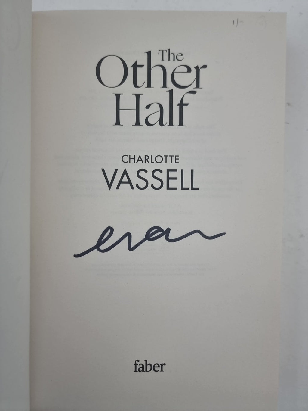 The Other Half: You know how they live. Vassell, Charlotte Signed 1st edition