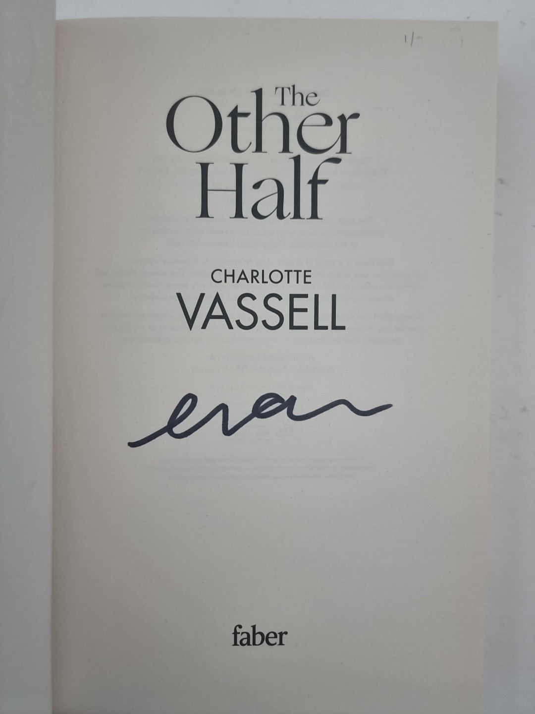 The Other Half: You know how they live. Vassell, Charlotte Signed 1st edition
