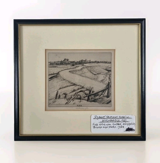 Robert Sargent Austin Signed And Dated Engraving 1928