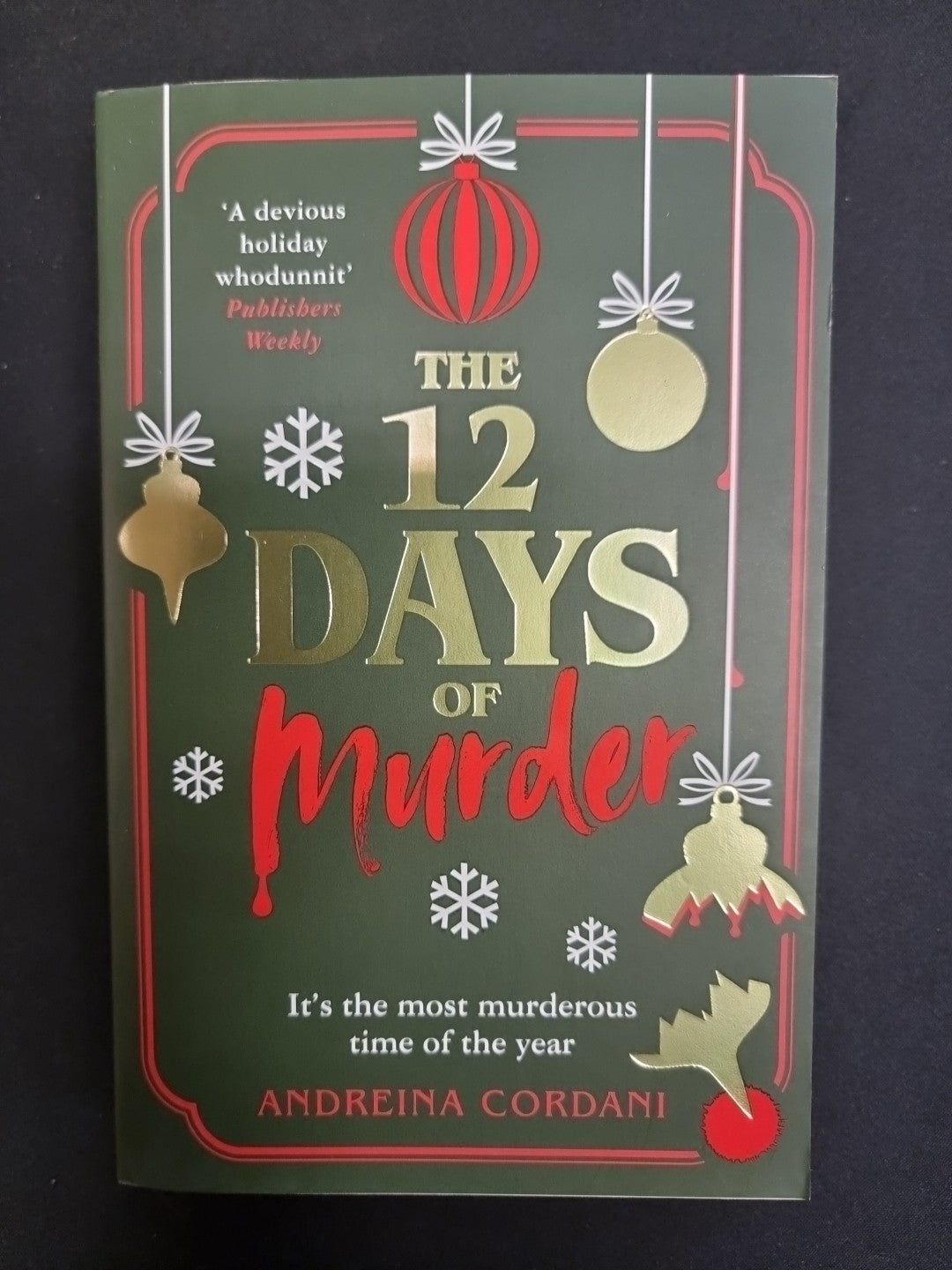 The Twelve Days of Murder by Andreina Cordani Paperback 