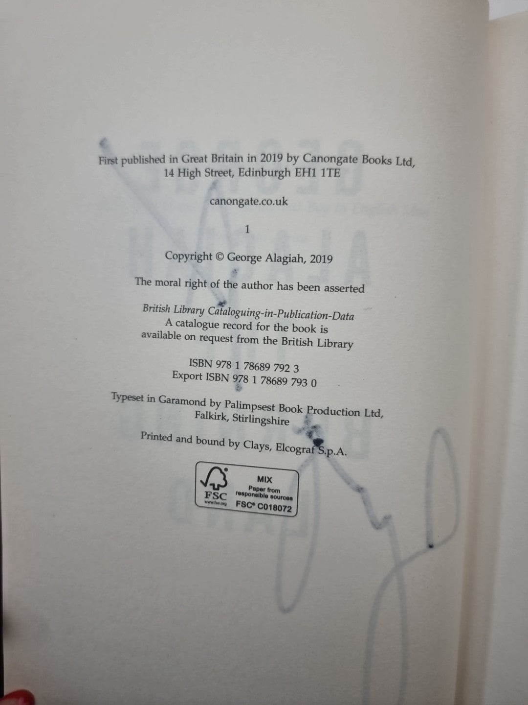 The Burning Land by George Alagiah (Hardcover, 2019) 1st Edition Signed