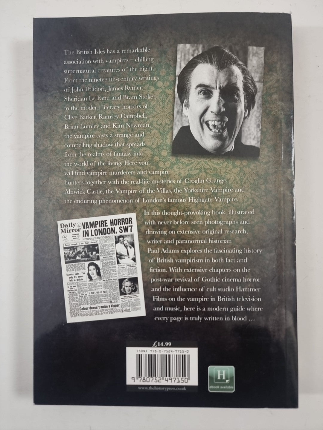 Written in Blood:A Cultural History of the British Vamp Adams Paul 