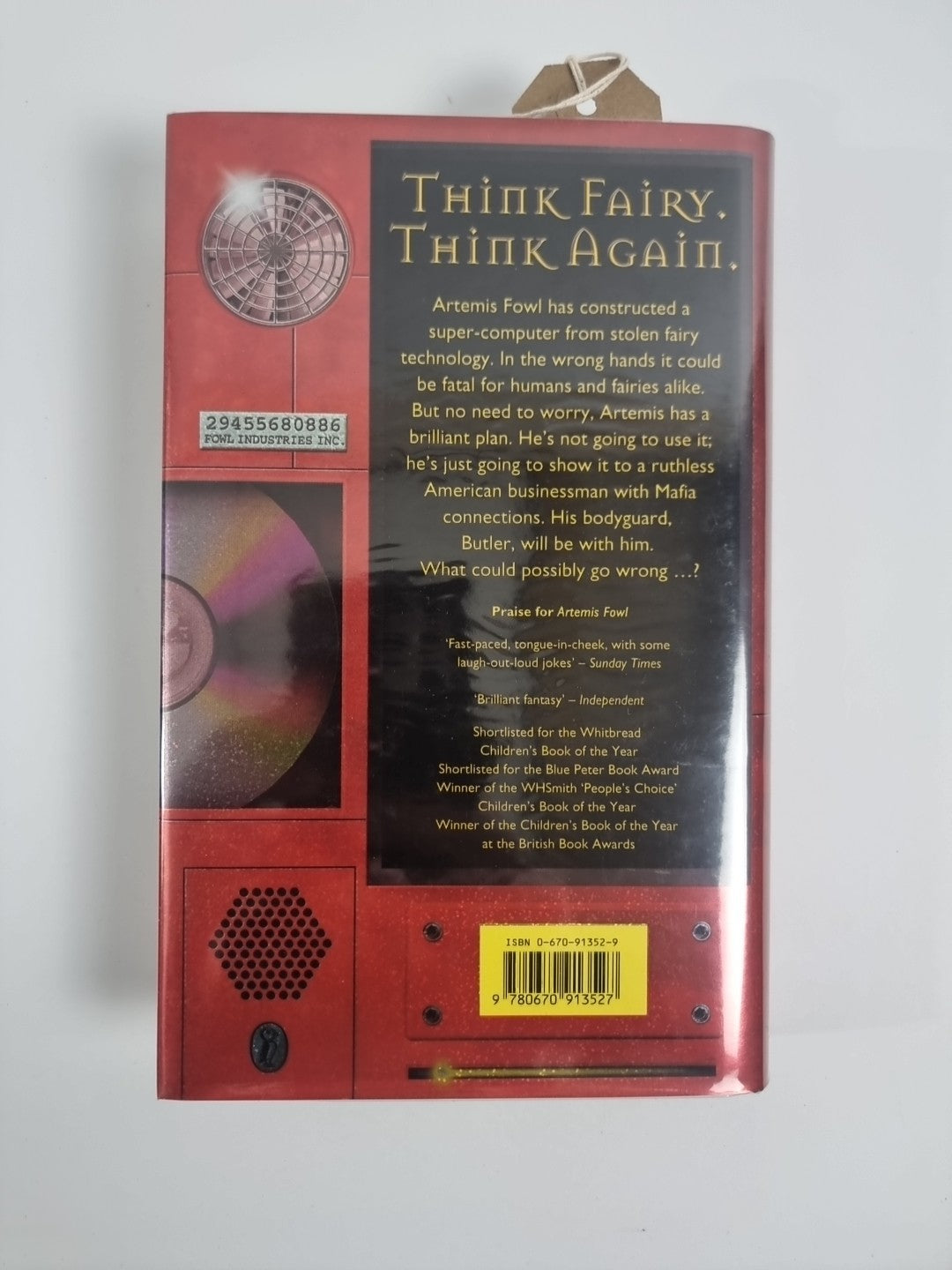 Artemis Fowl - Eternity Code  Colfer Signed 1st UK Ed.