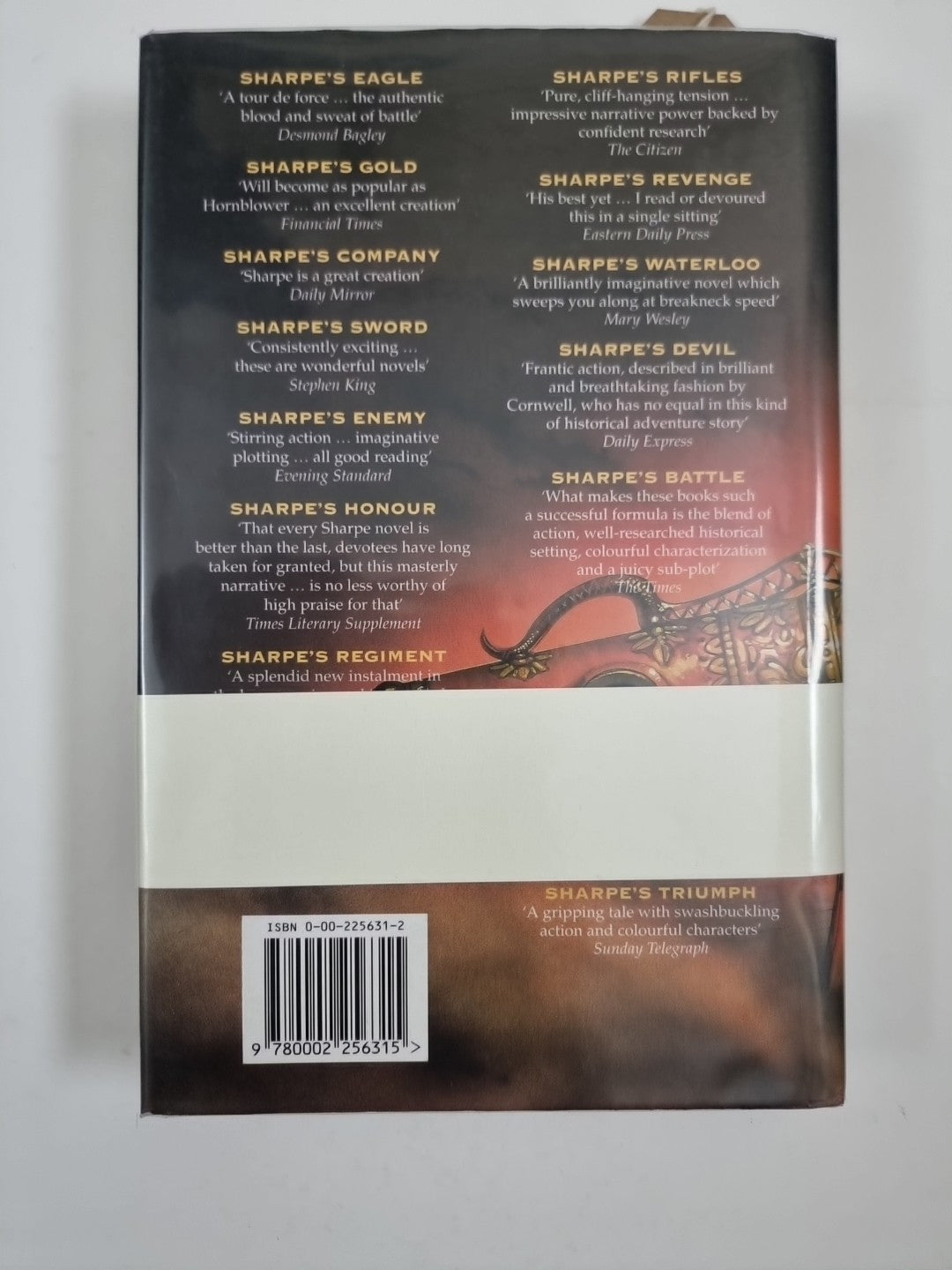 Sharpe’s Fortress by Bernard Cornwell Hardback Book 1999 First Edition & Signed