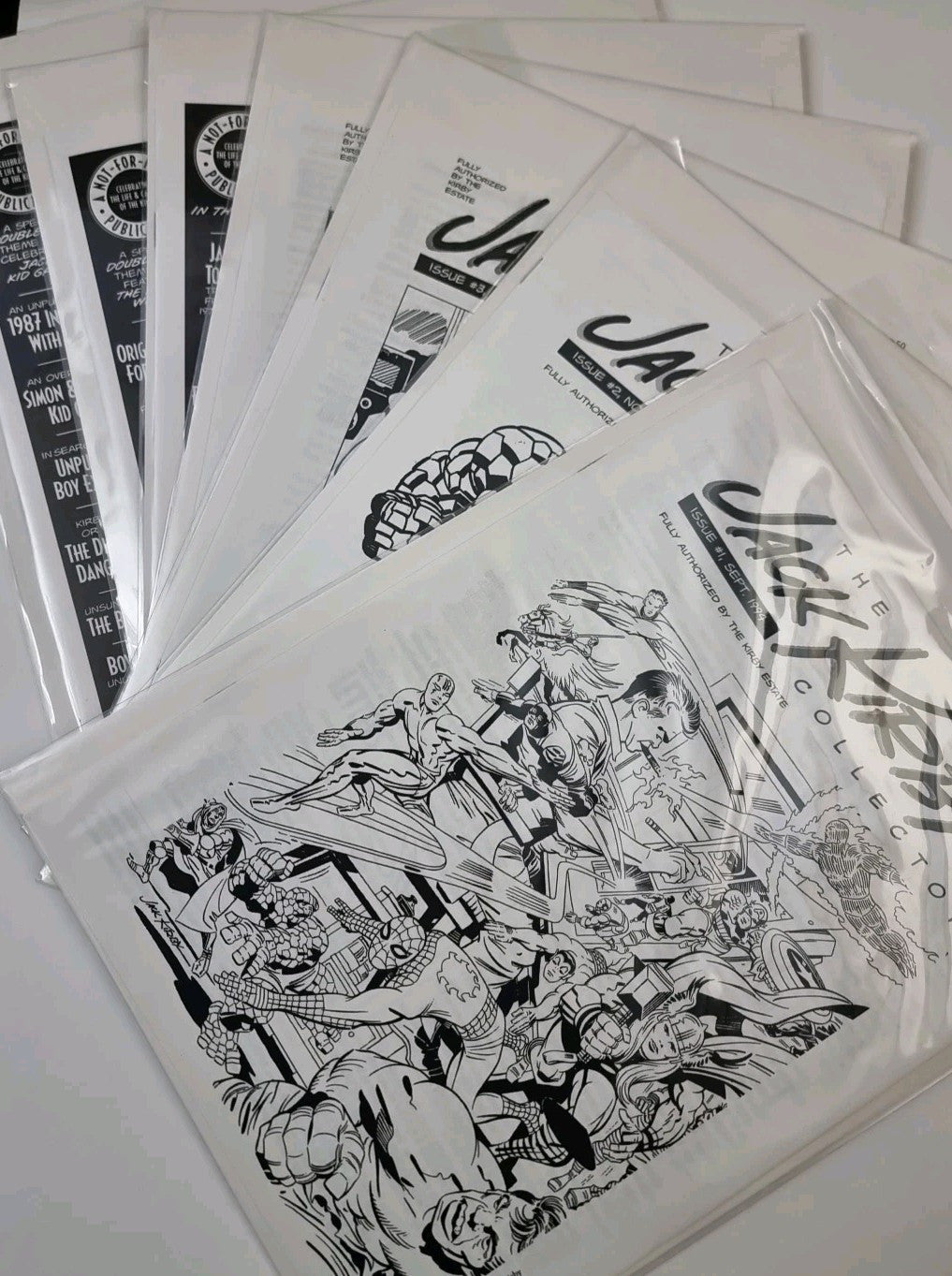 The Jack Kirby Collector 1999 issue #1 to #7 as new