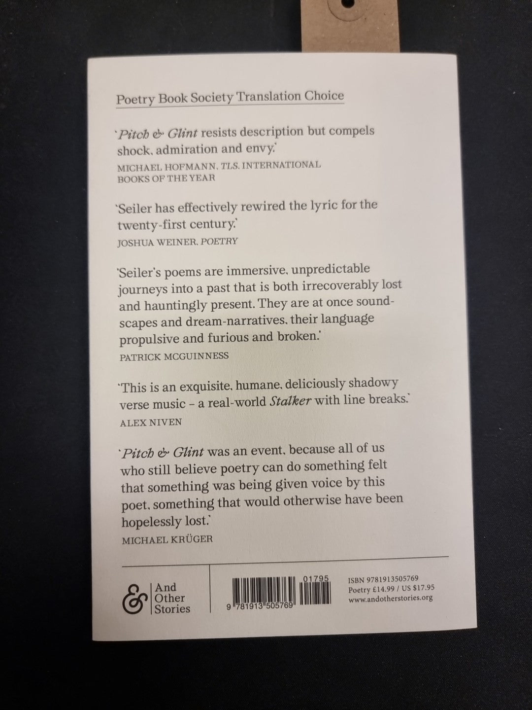 Pitch & Glint by Seiler, Lutz