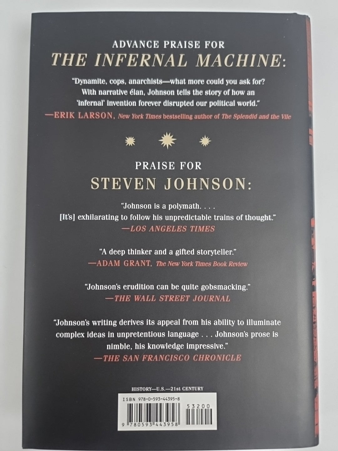 The Infernal Machine Steven Johnson New - Free Tracked Delivery