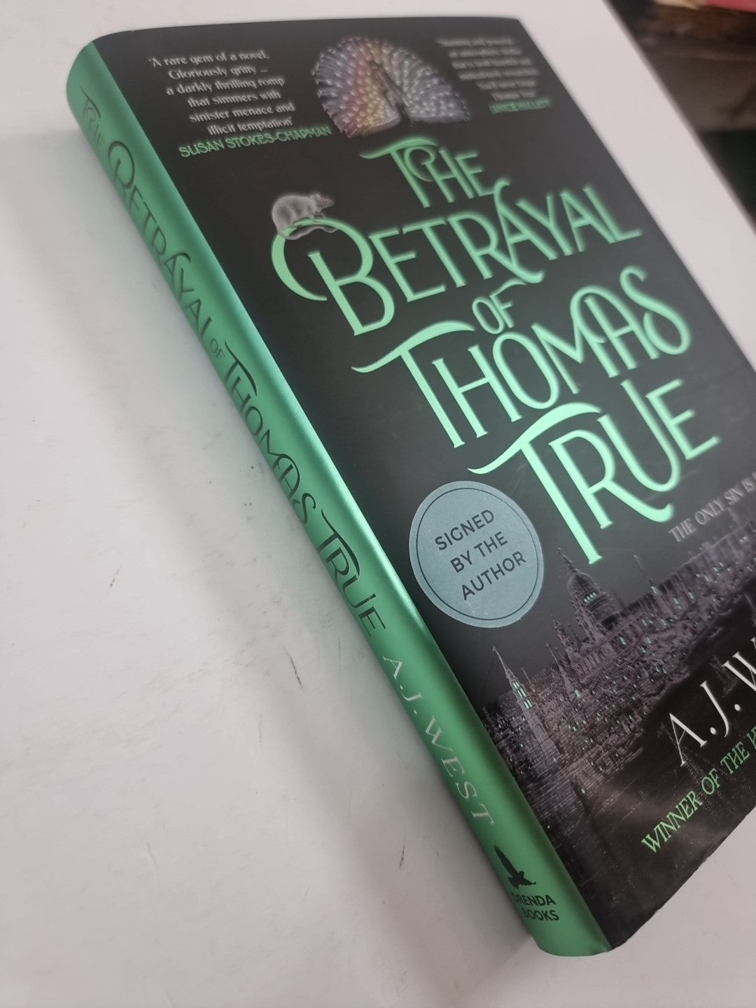 The Betrayal of Thomas True by AJ West-  SIGNED FIRST EDITION