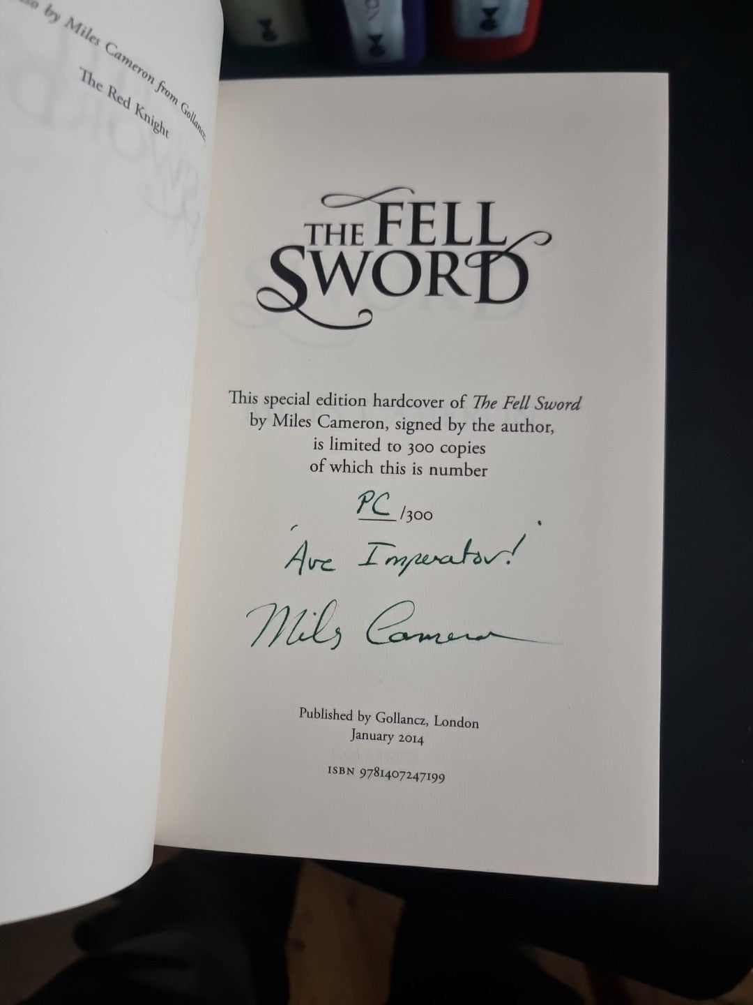 The Traitor Son Cycle: Miles Cameron Complete All 1st Edition All Signed New