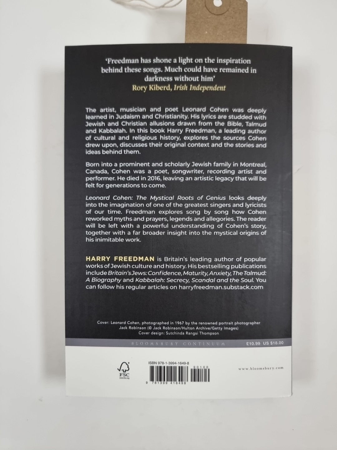 Leonard Cohen: The Mystical Roots of Genius by Harry Freedman 