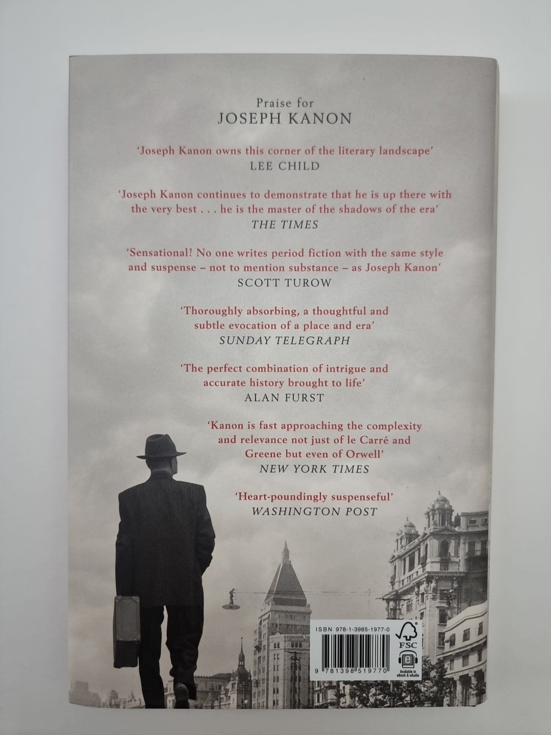 Shanghai: A gripping new wartime thri. Kanon, Joseph 1st Edition Signed