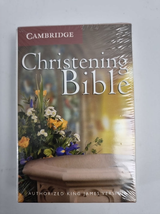 KJV Christening Bible, Ruby Text Edition, White New Free Tracked Delivery