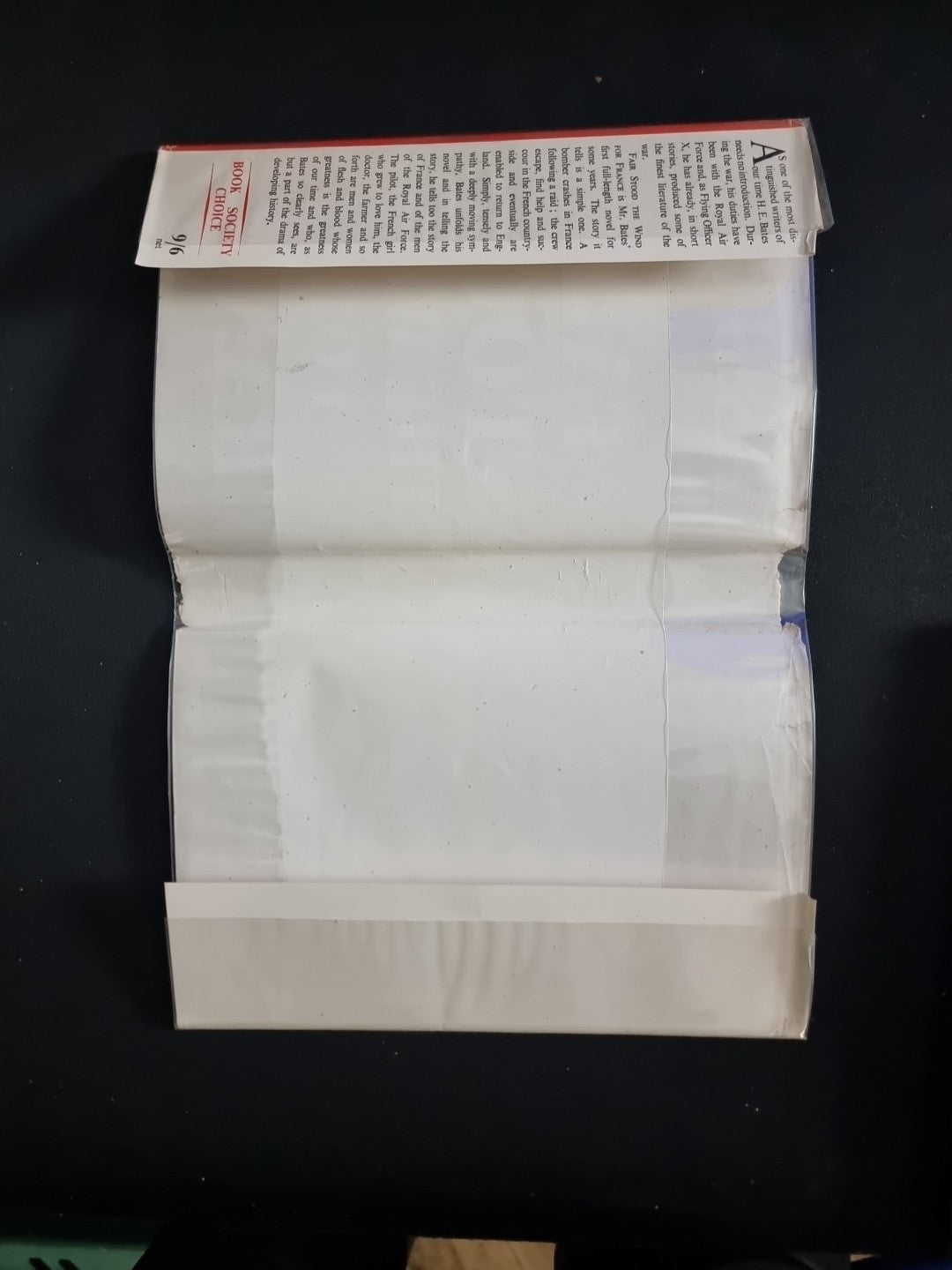 1944 Fair Stood the Wind for France by H. E. Bates - Rare SIGNED First Edition