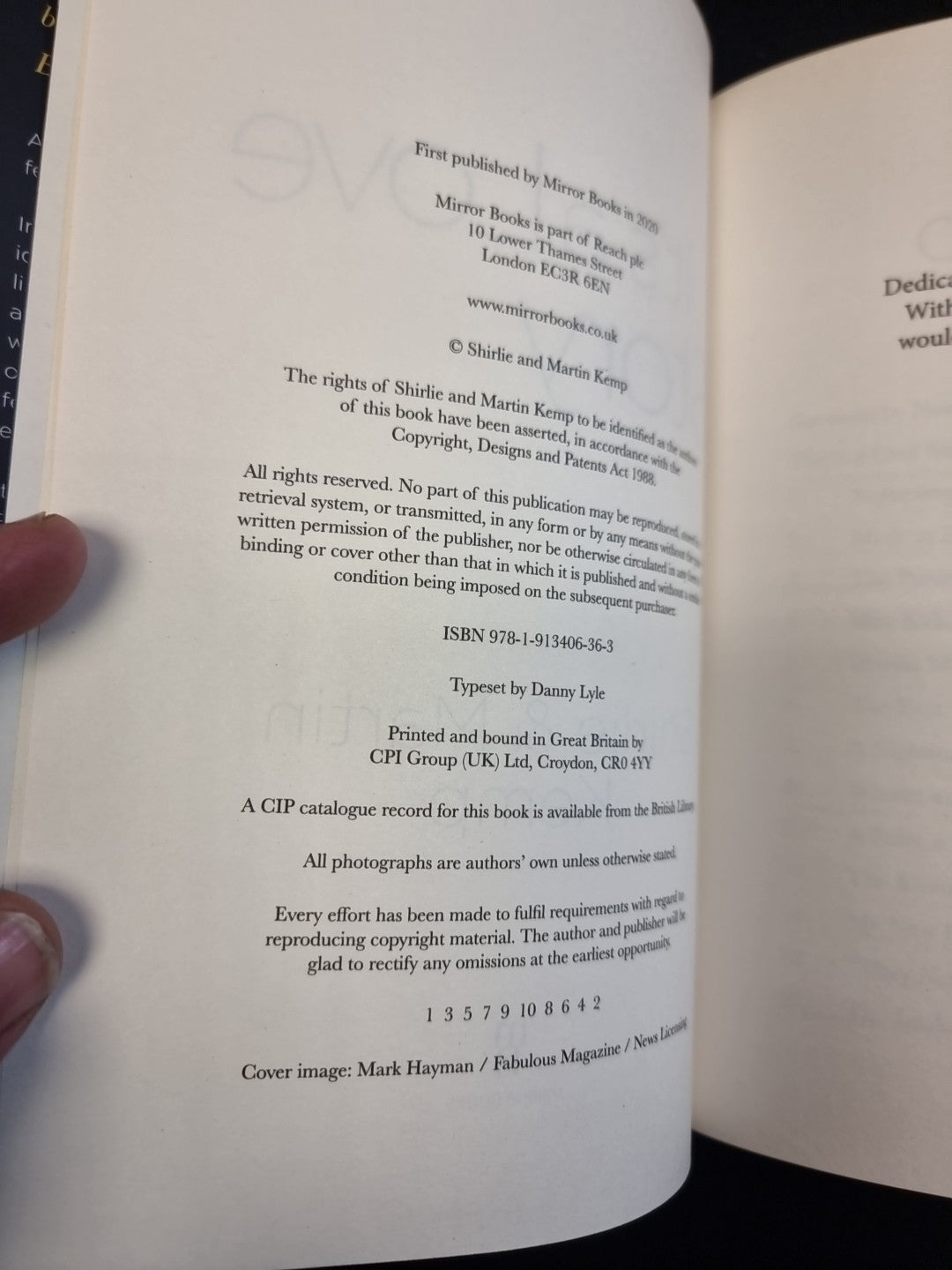 Shirlie and Martin Kemp: It's a Love Story 1st Edition Signed By Sh & Martin New