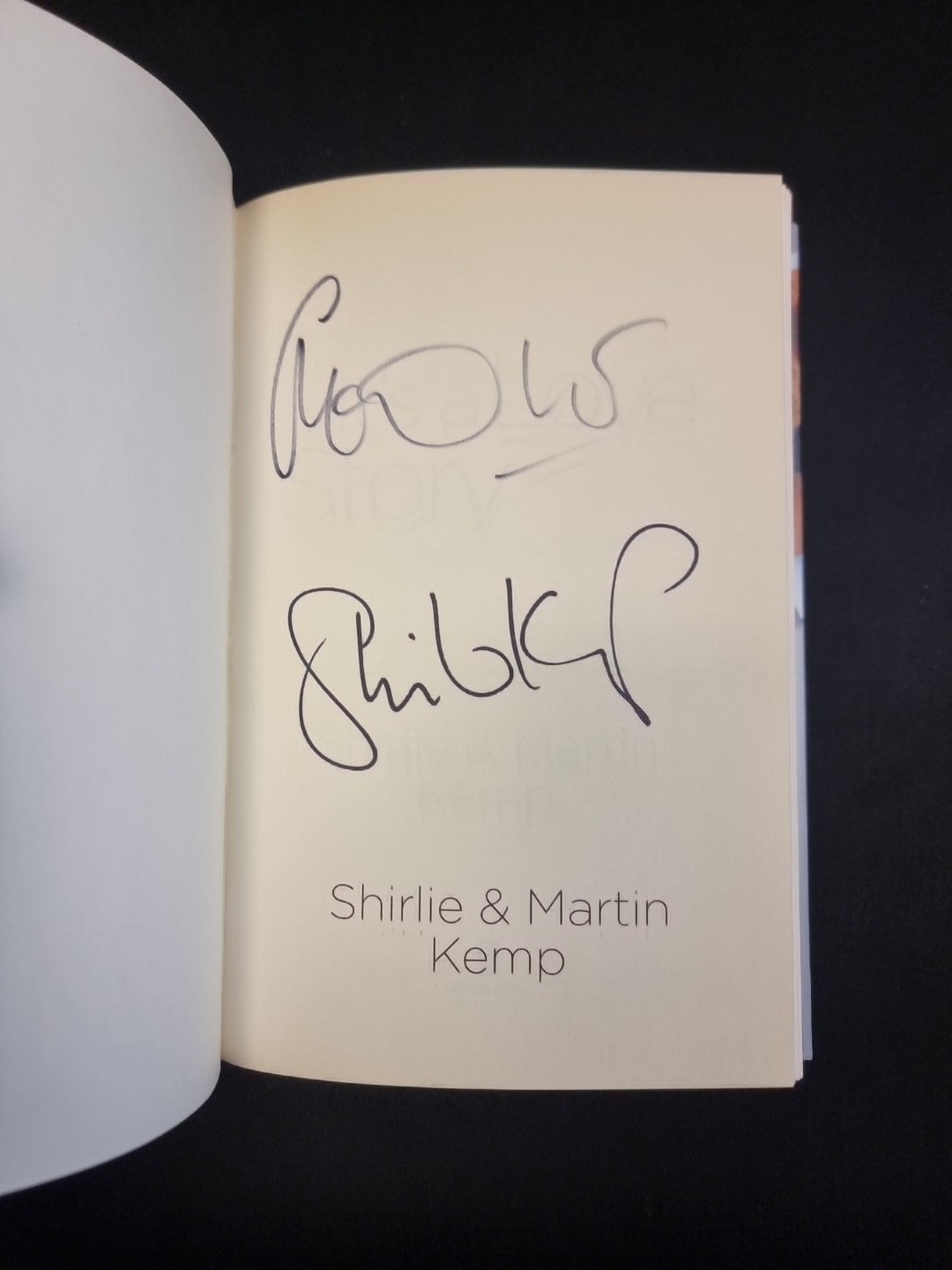 Shirlie and Martin Kemp: It's a Love Story 1st Edition Signed By Sh & Martin New