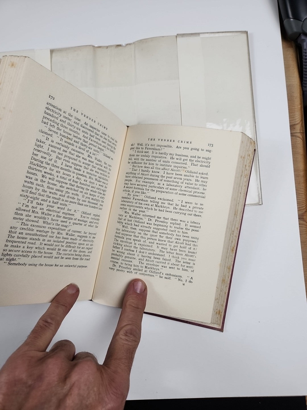 1933 The Venner Crime by John Rhode First Edition Dust Wrapper