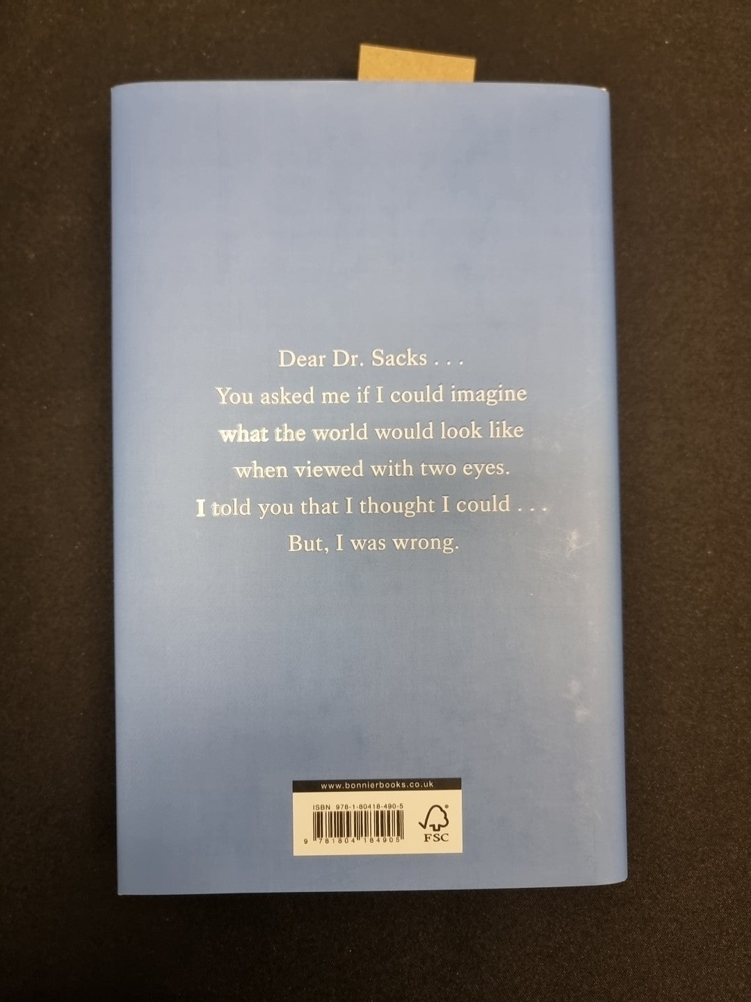 Dear Oliver  Susan R. Barry 