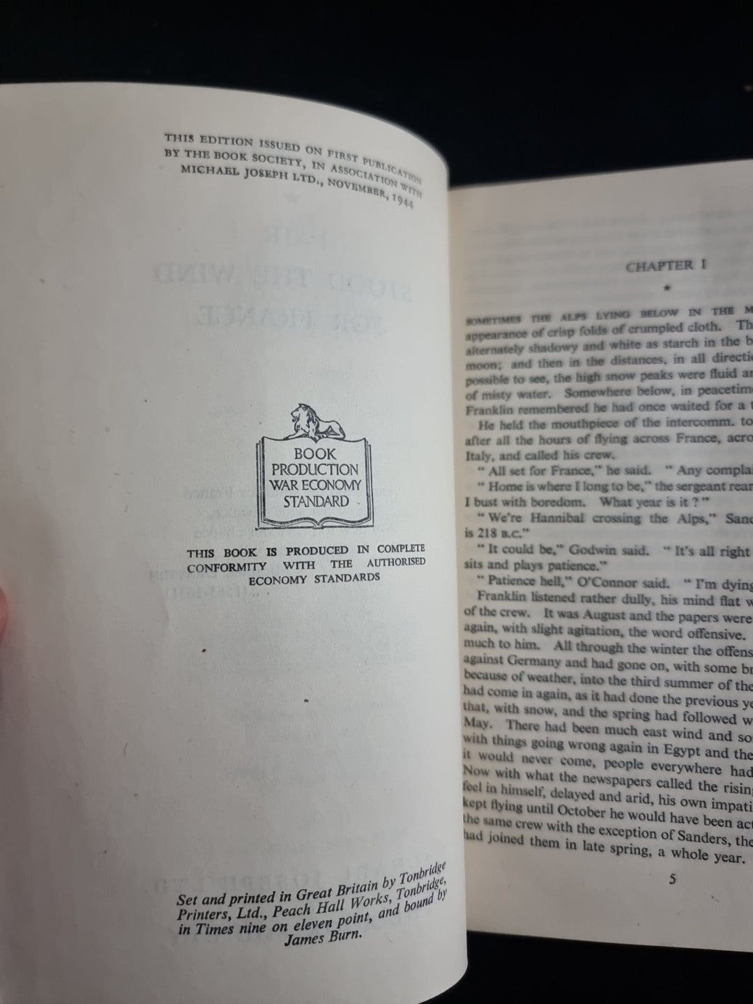 1944 Fair Stood the Wind for France by H. E. Bates - Rare SIGNED First Edition