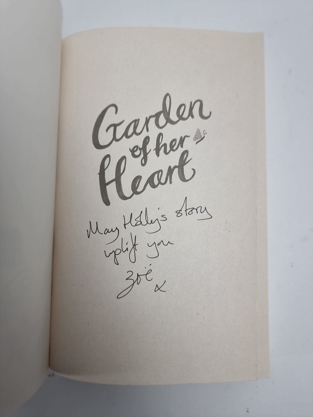 Garden of her Heart by Zoë Richards 1ST Edition Signed NEW Free UK Delivery