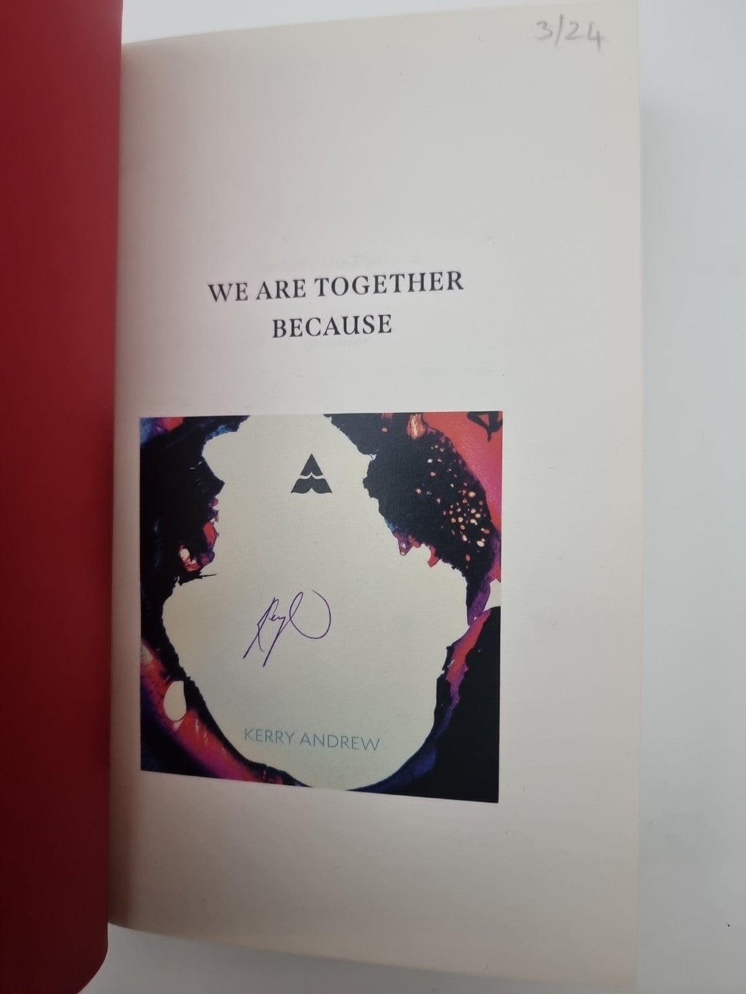 We Are Together Because: A novel of siblings 1st Edition Signed 