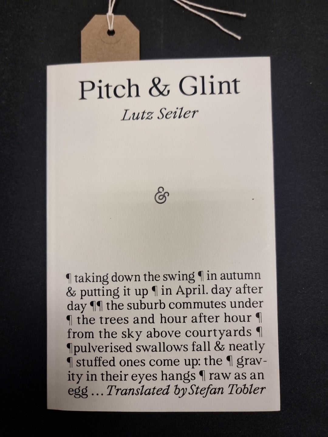 Pitch & Glint by Seiler, Lutz