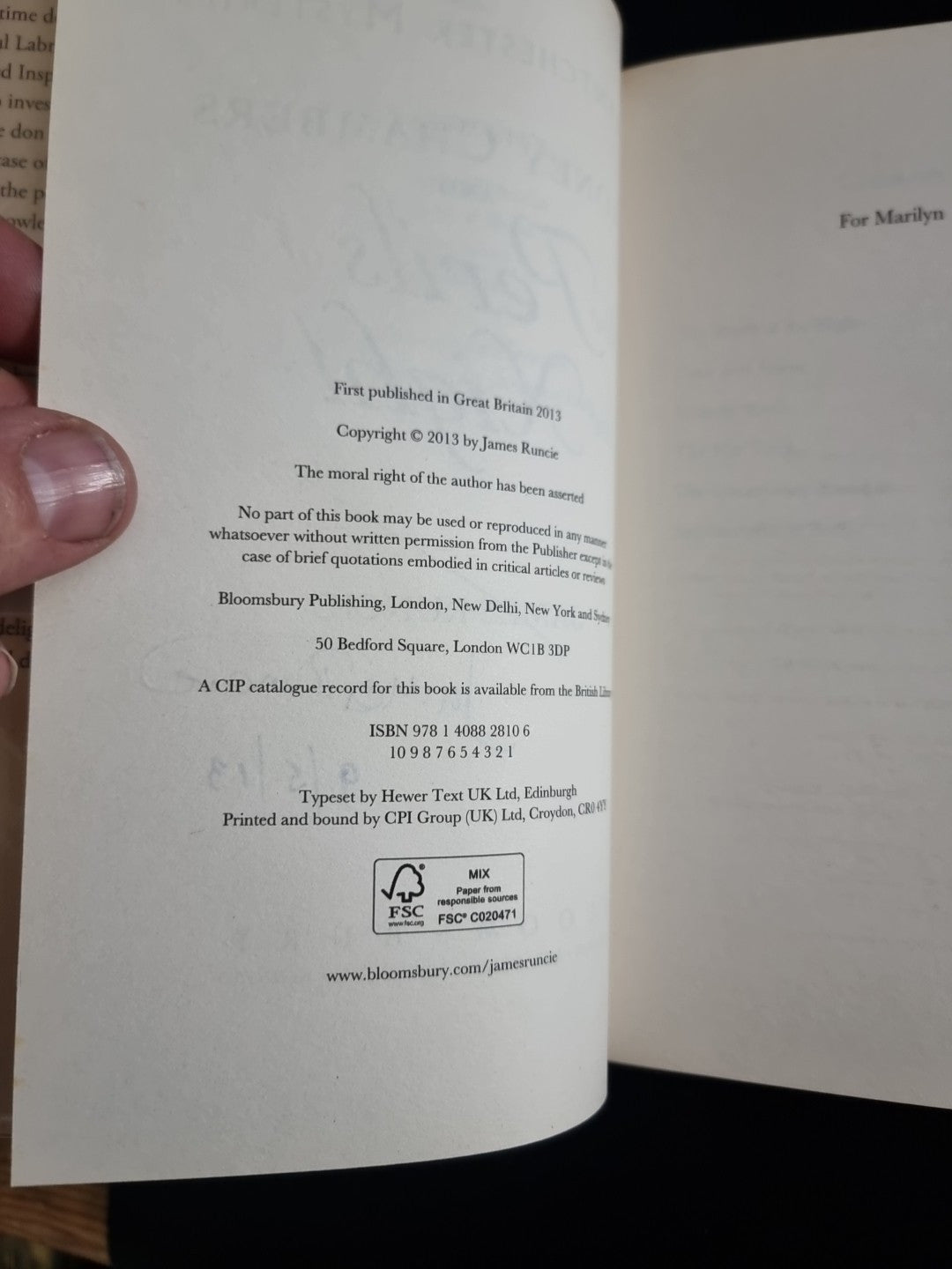 Sidney Chambers and The Perils of the Night:1ST EDITION AND SIGNED BY AUTHOR