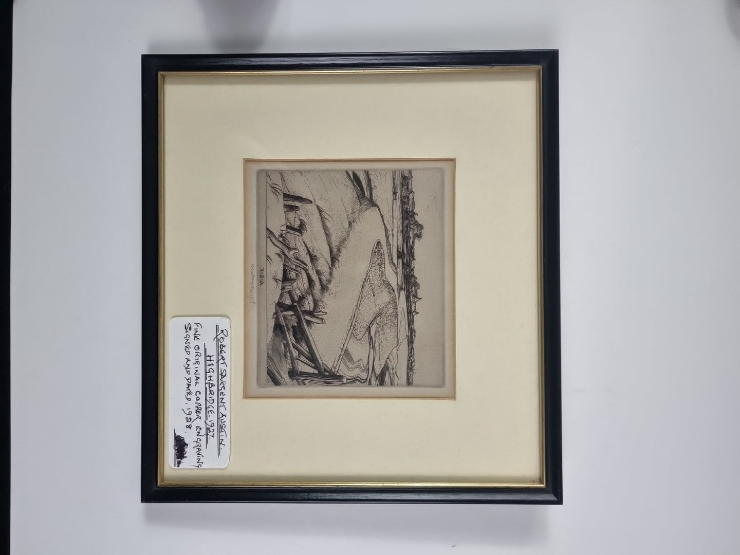 Robert Sargent Austin Signed And Dated Engraving 1928