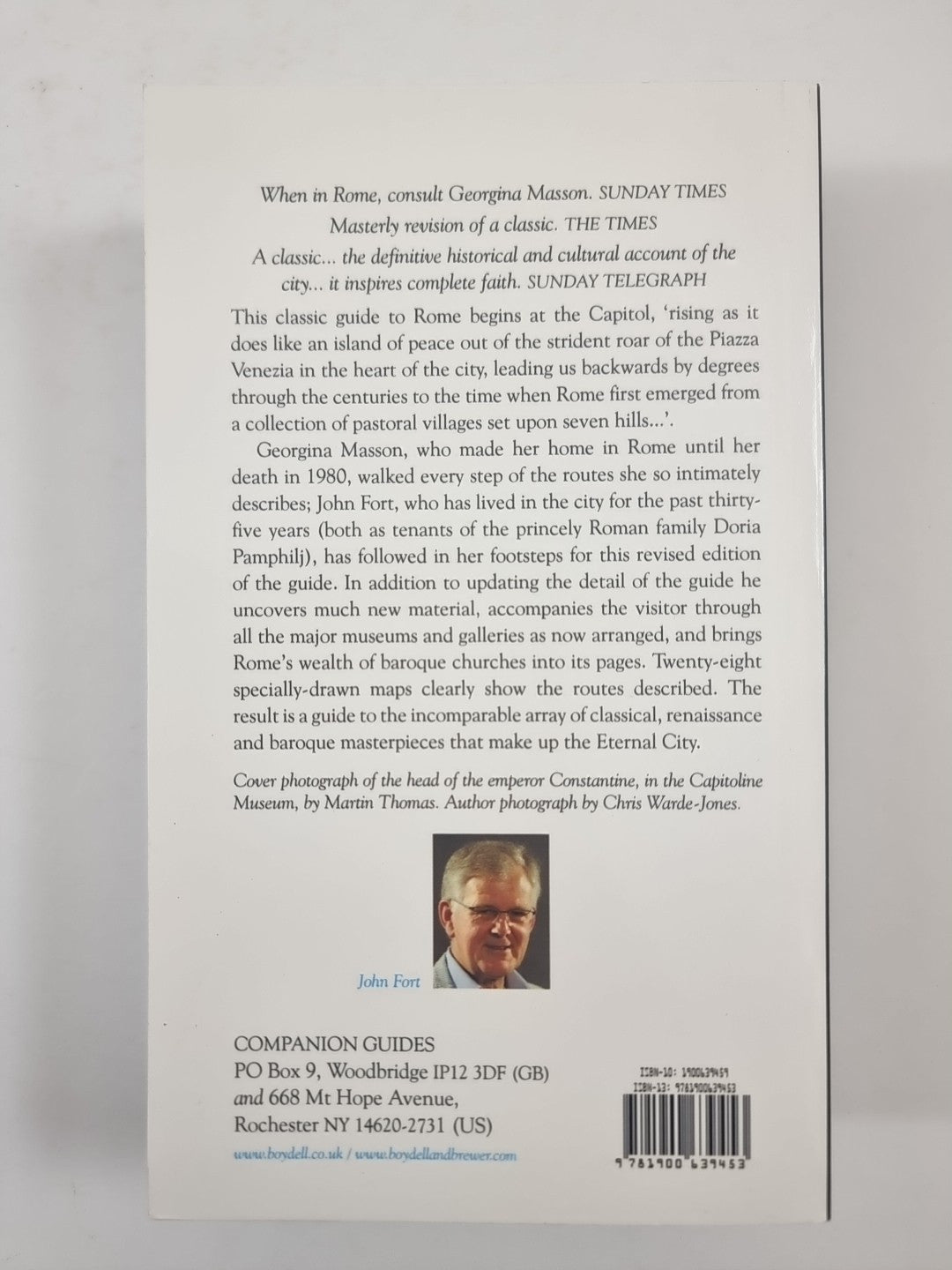 The Companion Guide to Rome- Masson, Georgina