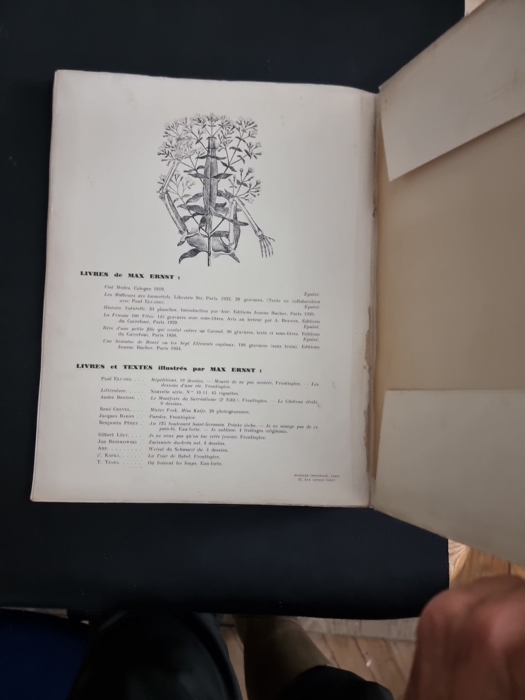 Max Ernst - Editions "Cahiers D Art" Paris 1937 - 1st Edition 