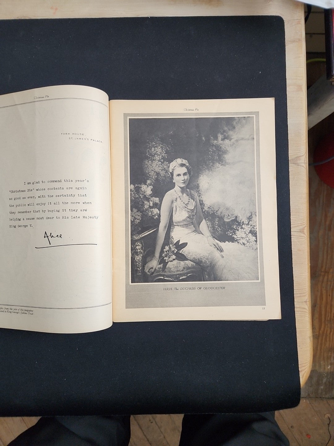 Vintage A. A Milne Christmas Pie magazine 1939