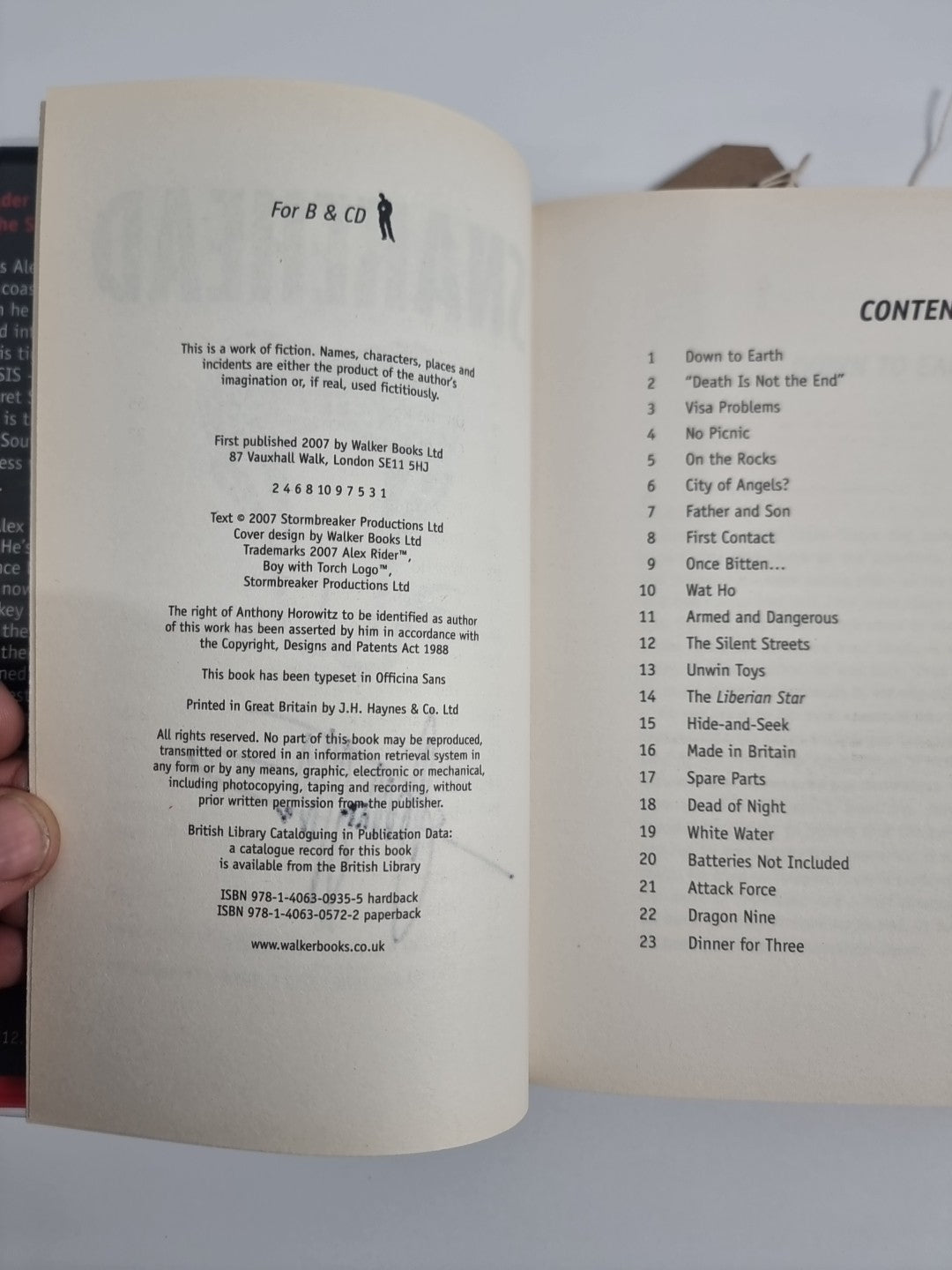 SIGNED - SNAKEHEAD (Alex Rider 7) Anthony Horowitz (Hardback 2007) First ed.