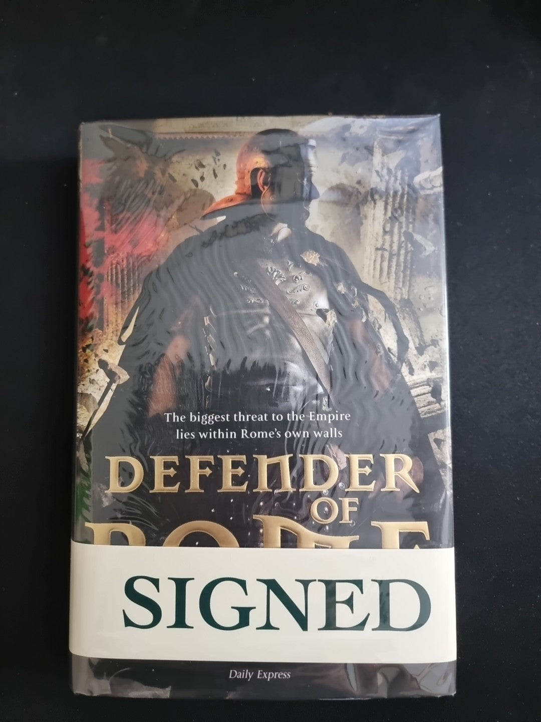 Defender of Rome by Douglas Jackson 1st EDITION SIGNED AND QUOTE FROM AUTHOR 