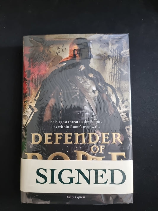Defender of Rome by Douglas Jackson 1st EDITION SIGNED AND QUOTE FROM AUTHOR 