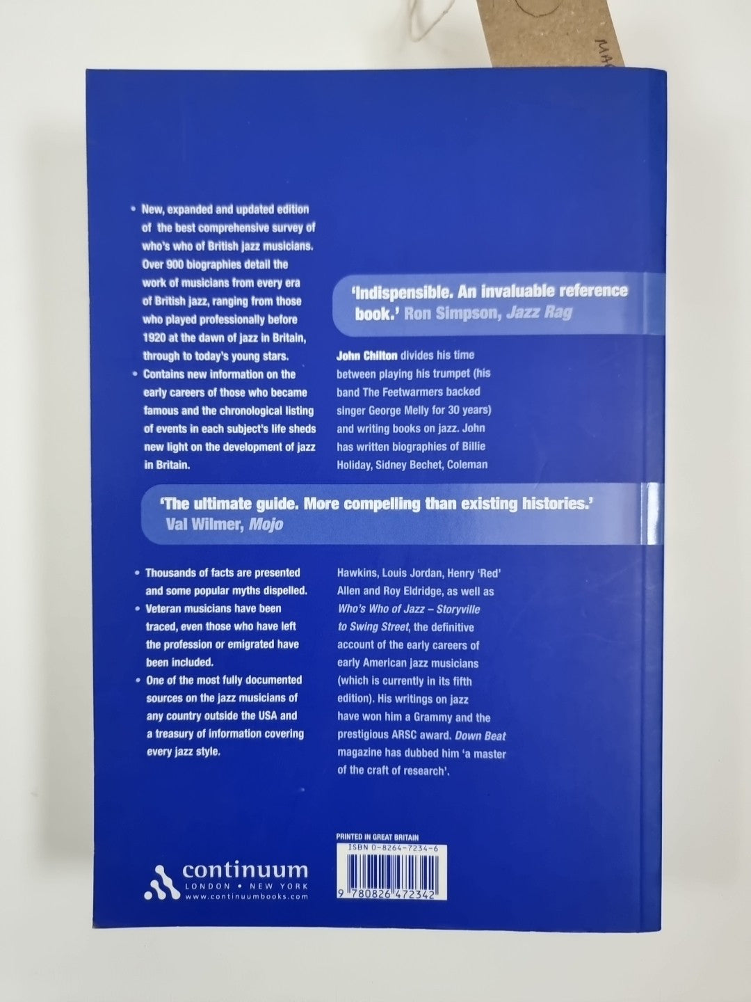 Who's Who of British Jazz: 2nd Edition by John Chilton (Paperback, 2004)